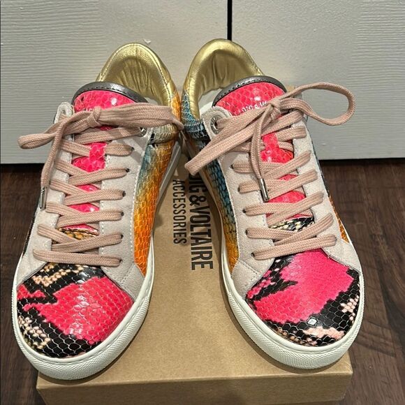 Zadig & Voltaire Women's Multicolor Sneakers, Size 7 - Picture 1 of 8